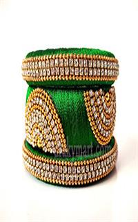 Silk Threaded Bangels Set