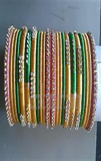 Silk Thread Bangles Set