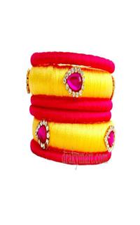 Silk Threaded Bangels Set