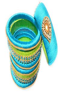 Silk Thread Bangles Set