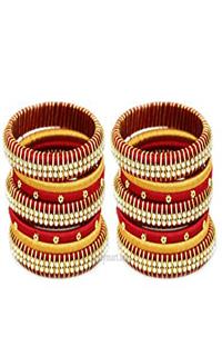 Silk Threaded Bangels Set