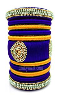 Silk Thread Bangles Set