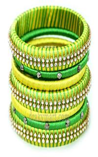 Silk Threaded Bangels Set