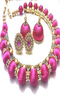 Silk Therad Necklace set