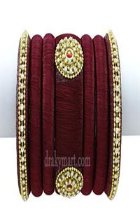 Silk Thread Bangles Set