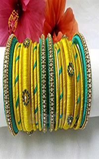 Silk Threaded Bangels Set