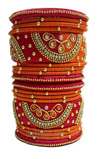 Silk Threaded Bangels Set