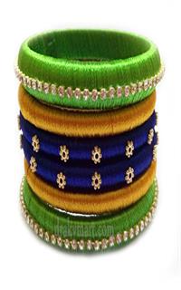 Silk Threaded Bangels Set