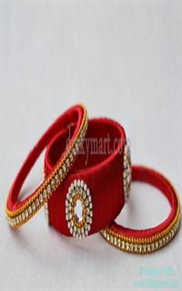 Silk Threaded Bangels Set
