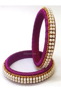 Silk Threaded Bangels Set