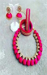 Silk Threaded Jewellery Set