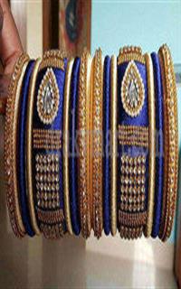 Silk Thread Bangles Set