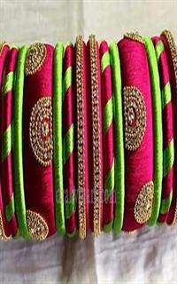 Silk Threaded Bangels Set
