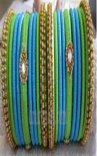 Silk Threaded Multy Coloured Bangels Set