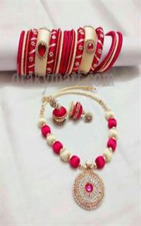 Silk Therad Jewellery Set