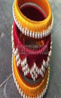 Silk Threaded Bangels Set