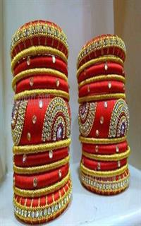 Silk Thread Bangles Set