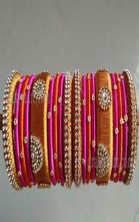 Silk Thread Bangles Set