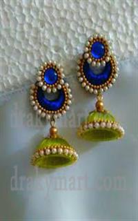 Silk Threaded Earrings Set