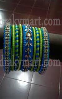 Silk Threaded Bangels Set