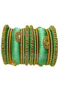 Silk Threaded Bangels Set