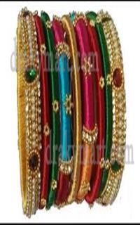 Silk Threaded Bangels Set