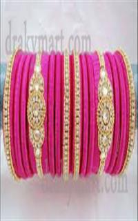 Silk Threaded Bangels Set