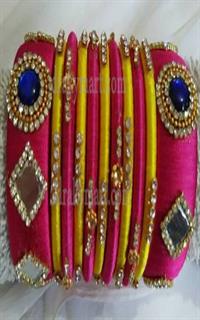 Silk Threaded Bangels Set