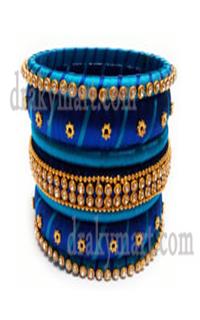 Silk Threaded Bangels Set