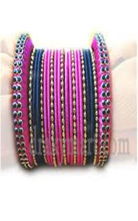Silk Thread Bangles Set