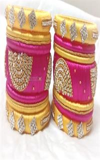 Silk Threaded Bangels Set