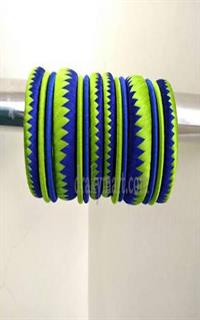 Silk Threaded Bangels Set