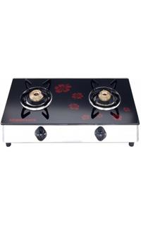 Sowbaghya 2 Burner Glass Top Gas Stove
