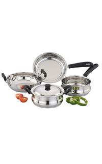 Sowbaghya Ultima Induction Base Stainless Steel 5Pc Gift Set