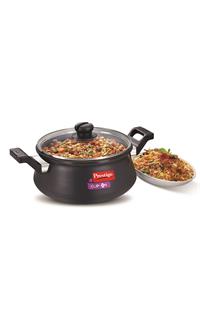 Prestige Clip On Hard Anodised Aluminium Handi Cookware with Glass Lid