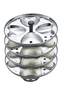 Prestige Stainless Steel Heart Shaped Idly Plate (4- plates)