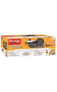Prestige Omega Select Plus Non-Stick BYK Set, 3-Pieces,Black/Silver