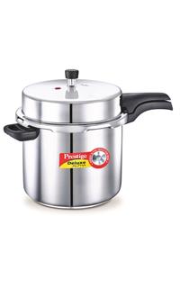 Prestige Deluxe Alpha Outer Lid Stainless Steel 10 Lit Pressure Cooker