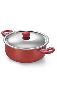 Prestige Omega Gold Induction Base Non-Stick Aluminum Sauce Pan with Lid