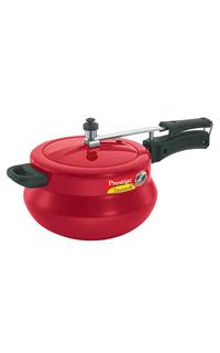 Prestige Nakshatra Plus Handis 6.5 Lit Pressure Cooker (Red)