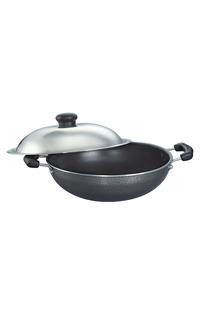 Prestige Omega Select Plus 200mm Round Base Kadai with Lid