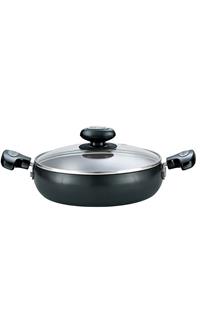 Prestige Hard Anodised Plus 240mm Saute Pan with Lid