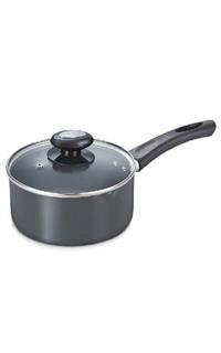 Prestige Hard Anodised Plus 160mm Milk Pan with Glass Lid