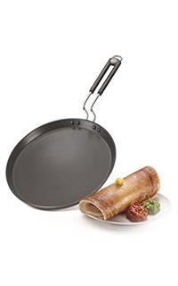 Prestige Signature Omni Induction Base Non-Stick Aluminium Tawa, 290mm, Black