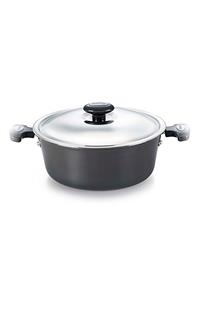 Prestige Signature Induction Base Aluminium Casserole, 240mm, Black