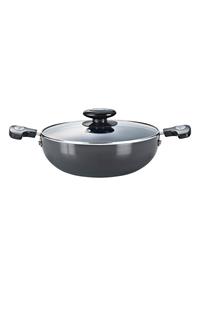 Prestige Signature Kadai with Glass Lid 240mm (inside nonstick coating outside hard anodised)