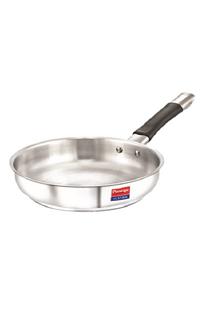 Prestige Platina Induction Base Non-Stick Stainless Steel Fry Pan, 240mm, Silver