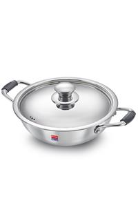 Prestige Elite Tri Ply Kadai with lid (240mm)