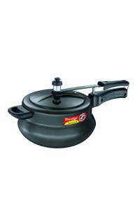 Prestige Nakshatra Plus Hard Anodised 5 Lit Aluminium Handi Pressure Cooker (Black)