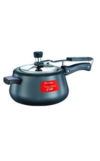 Prestige Nakshatra Cute Hard Anodized 5 Lit Aluminum Pressure Cooker (Charcoal Black)